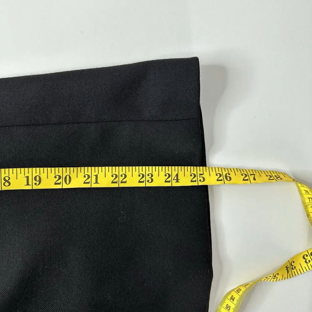 J Crew Parke Blazer Womens 16 Black Wool Flannel‎ Jacket Lined Career Office